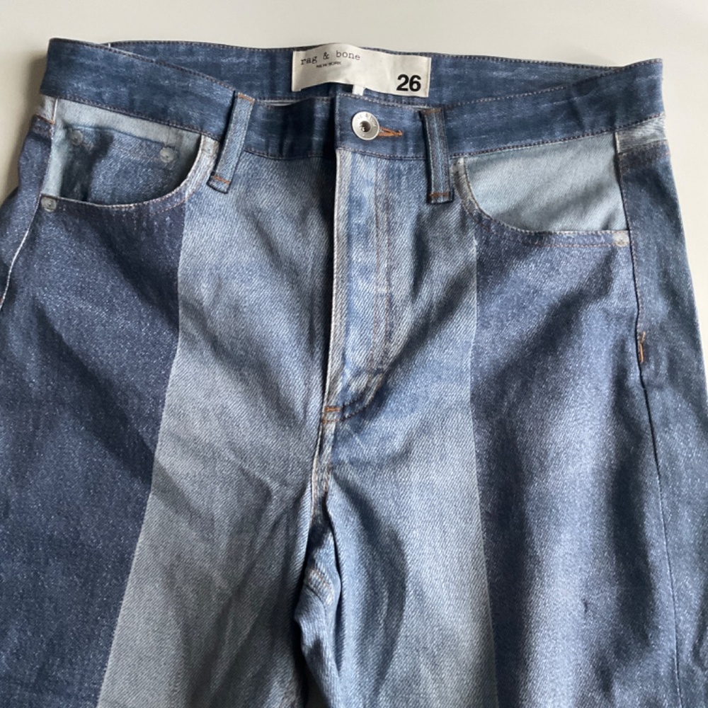 Rag & Bone Nina Miramar Patchwork Straight-Leg Je… - image 7